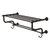 Allied Brass Carolina Crystal Collection 24'' Towel Shelf with Double Towel Bar in Oil Rubbed Bronze