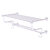 Allied Brass Carolina Crystal Collection 24'' Towel Shelf with Double Towel Bar in Polished Chrome