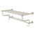Allied Brass Carolina Crystal Collection 24'' Towel Shelf with Double Towel Bar in Polished Nickel
