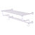 Allied Brass Carolina Crystal Collection 24'' Towel Shelf with Double Towel Bar in Satin Chrome