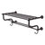 Allied Brass Carolina Crystal Collection 24'' Towel Shelf with Double Towel Bar in Venetian Bronze