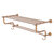 Allied Brass Carolina Crystal Collection 30'' Towel Shelf with Double Towel Bar in Brushed Bronze