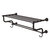 Allied Brass Carolina Crystal Collection 30'' Towel Shelf with Double Towel Bar in Oil Rubbed Bronze