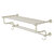 Allied Brass Carolina Crystal Collection 30'' Towel Shelf with Double Towel Bar in Polished Nickel