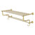 Allied Brass Carolina Crystal Collection 30'' Towel Shelf with Double Towel Bar in Satin Brass