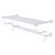Allied Brass Carolina Crystal Collection 30'' Towel Shelf with Double Towel Bar in Satin Chrome