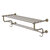 Allied Brass Carolina Crystal Collection 36'' Towel Shelf with Double Towel Bar in Antique Brass