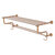Allied Brass Carolina Crystal Collection 36'' Towel Shelf with Double Towel Bar in Brushed Bronze