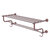 Allied Brass Carolina Crystal Collection 36'' Towel Shelf with Double Towel Bar in Antique Copper