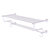 Allied Brass Carolina Crystal Collection 36'' Towel Shelf with Double Towel Bar in Satin Chrome