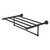 Allied Brass Carolina Crystal Collection 24'' Towel Shelf with Integrated Towel Bar in Antique Bronze