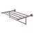 Allied Brass Carolina Crystal Collection 24'' Towel Shelf with Integrated Towel Bar in Antique Copper