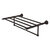 Allied Brass Carolina Crystal Collection 24'' Towel Shelf with Integrated Towel Bar in Oil Rubbed Bronze