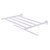 Allied Brass Carolina Crystal Collection 24'' Towel Shelf with Integrated Towel Bar in Polished Chrome