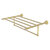 Allied Brass Carolina Crystal Collection 24'' Towel Shelf with Integrated Towel Bar in Satin Brass