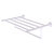 Allied Brass Carolina Crystal Collection 24'' Towel Shelf with Integrated Towel Bar in Satin Chrome