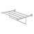 Allied Brass Carolina Crystal Collection 24'' Towel Shelf with Integrated Towel Bar in Satin Nickel