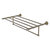 Allied Brass Carolina Crystal Collection 30'' Towel Shelf with Integrated Towel Bar in Antique Brass
