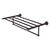 Allied Brass Carolina Crystal Collection 30'' Towel Shelf with Integrated Towel Bar in Antique Bronze