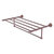 Allied Brass Carolina Crystal Collection 30'' Towel Shelf with Integrated Towel Bar in Antique Copper