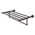Allied Brass Carolina Crystal Collection 30'' Towel Shelf with Integrated Towel Bar in Oil Rubbed Bronze