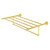 Allied Brass Carolina Crystal Collection 30'' Towel Shelf with Integrated Towel Bar in Polished Brass
