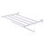 Allied Brass Carolina Crystal Collection 30'' Towel Shelf with Integrated Towel Bar in Polished Chrome