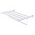 Allied Brass Carolina Crystal Collection 30'' Towel Shelf with Integrated Towel Bar in Satin Chrome