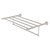 Allied Brass Carolina Crystal Collection 30'' Towel Shelf with Integrated Towel Bar in Satin Nickel