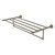 Allied Brass Carolina Crystal Collection 36'' Towel Shelf with Integrated Towel Bar in Antique Brass