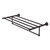 Allied Brass Carolina Crystal Collection 36'' Towel Shelf with Integrated Towel Bar in Antique Bronze