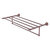 Allied Brass Carolina Crystal Collection 36'' Towel Shelf with Integrated Towel Bar in Antique Copper