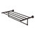 Allied Brass Carolina Crystal Collection 36'' Towel Shelf with Integrated Towel Bar in Oil Rubbed Bronze