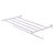 Allied Brass Carolina Crystal Collection 36'' Towel Shelf with Integrated Towel Bar in Polished Chrome