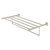 Allied Brass Carolina Crystal Collection 36'' Towel Shelf with Integrated Towel Bar in Polished Nickel