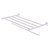 Allied Brass Carolina Crystal Collection 36'' Towel Shelf with Integrated Towel Bar in Satin Chrome