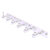 Allied Brass Carolina Collection 6-Position Tie and Belt Rack in Polished Chrome