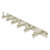 Allied Brass Carolina Collection 6-Position Tie and Belt Rack in Polished Nickel
