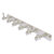 Allied Brass Carolina Collection 6-Position Tie and Belt Rack in Satin Nickel