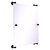 Allied Brass Carolina Collection Rectangular Frameless Rail Mounted Mirror in Matte Black