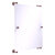 Allied Brass Carolina Collection Rectangular Frameless Rail Mounted Mirror in Antique Copper