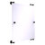 Allied Brass Carolina Collection Rectangular Frameless Rail Mounted Mirror in Oil Rubbed Bronze