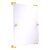 Allied Brass Carolina Collection Rectangular Frameless Rail Mounted Mirror in Polished Brass