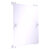 Allied Brass Carolina Collection Rectangular Frameless Rail Mounted Mirror in Polished Chrome