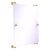 Allied Brass Carolina Collection Rectangular Frameless Rail Mounted Mirror in Satin Brass