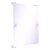 Allied Brass Carolina Collection Rectangular Frameless Rail Mounted Mirror in Satin Chrome