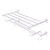Allied Brass Carolina Collection 24'' Towel Shelf with Double Towel Bar in Satin Chrome