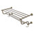 Allied Brass Carolina Collection 30'' Towel Shelf with Double Towel Bar in Antique Brass