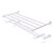 Allied Brass Carolina Collection 30'' Towel Shelf with Double Towel Bar in Polished Chrome