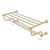 Allied Brass Carolina Collection 30'' Towel Shelf with Double Towel Bar in Satin Brass